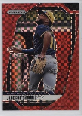 2025 Panini Prizm Red Power Prizm 55/99 Jackson Chourio #108 19l7