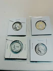 Lot Of  4  1964 Silver quarter’s With  D Mint Mark,