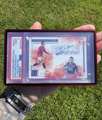 2019-20 Panini Impeccable Premier League Indelible Ink Cristiano Ronaldo PSA 9