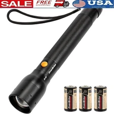 Ultra Bright Tactical Flashlight 900 Lumen Zoomable Adjustable Focus 3 Modes New