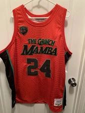 Size XXL 2XL KOBE BRYANT The Grinch Mamba Basketball Jersey Headgear ClassicsNWT