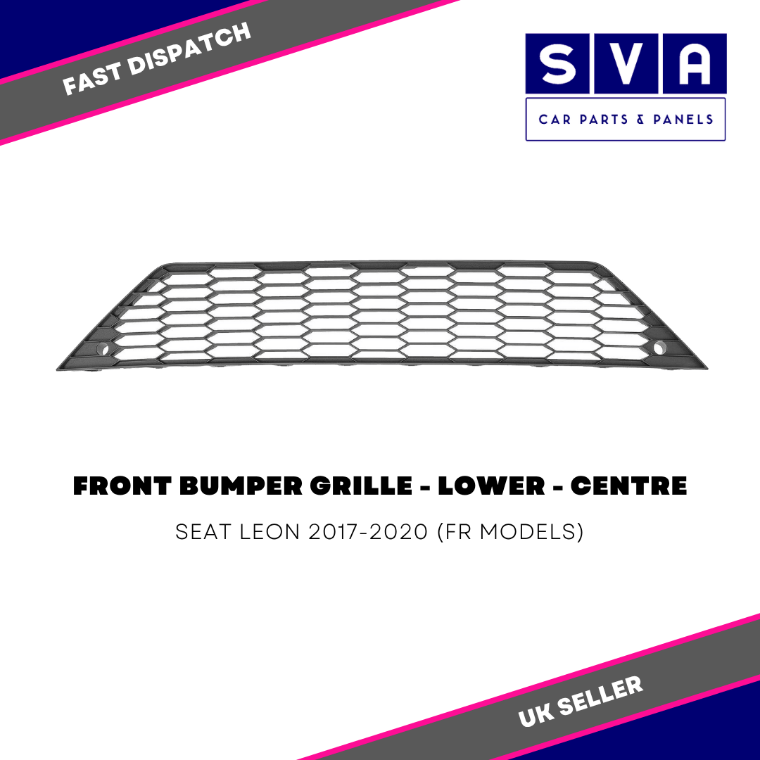Seat Leon 2017-2020 Front Bumper Grille Lower Centre Fr Model Insurance Approved