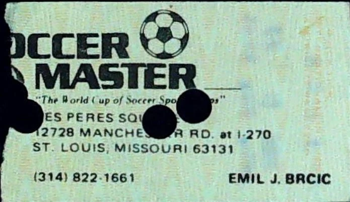 St Louis Steamers 芝加哥视野足球标志门票 Stub Checkerdome 1981 年 1 月 23 日 — 第 2/2 张图片