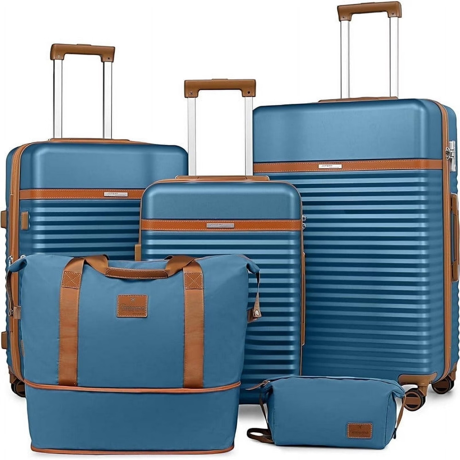 Set Abs Hardshell Spinner Suitcase With Tsa Lock