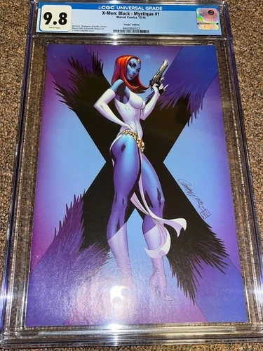 X-Men Black Mystique 1 (2018), Campbell Virgin 1:100 Variant CGC Graded 9.8