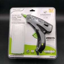 Surebonder Plus Dual Temp Glue Gun Mini Size  12 Glue Sticks Kit DT-200FKIT