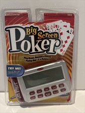 2002 Radica Big Screen Poker Electronic Handheld Game 73010