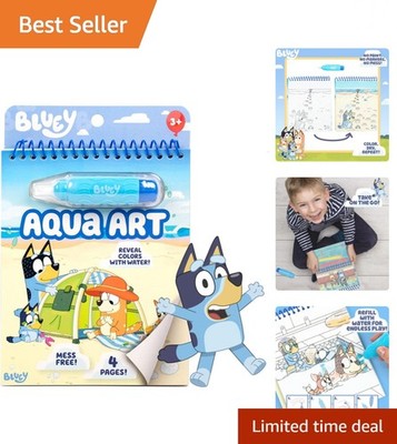 Interactive Bluey Water Activity Kit for Mess-Free Fun & Fine Motor Skills