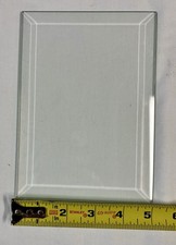 5 X 7 Clear Glass Bevel, 1/2 Inch Bevel   Set Of FIVE 