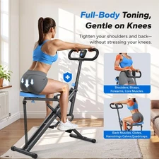 MERACH R07 2-in-1 Squat & Rowing Machine – Foldable Glute & Leg Trainer