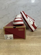 Vans Lowland CC New Varsity Red/True White Sneakers VN0A7TNL6RT Sz 11