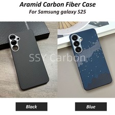 Real Carbon Fiber Case For Samsung Galaxy S25 Aramid MagSafe Case for S25 Plus