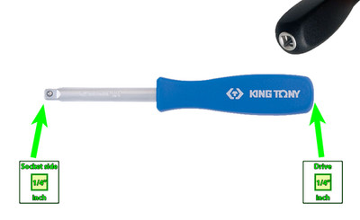 1/4  Drive Driving Handle / Extension Bar 1/4'' Female Handle 1/4inch to 1/4inch