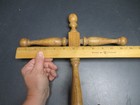 Wooden Jewelry or Hat Stand Approx 17in Tall Pre-owned Fair Condition — photo 5