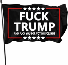 Anti Trump Flag for Voting for Him Anti Trump Flag with Brass Grommets 3X5 FT