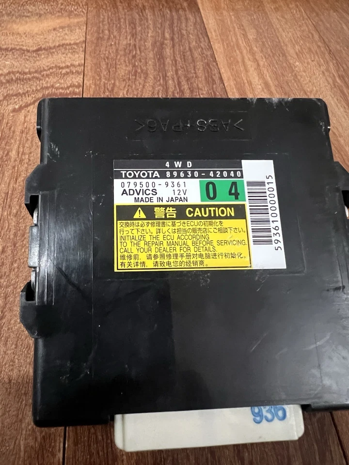 Módulo de computadora caja de transferencia TCCM 2009 10 11 2012 09-12 TOYOTA RAV4 89630-42040 Foto 3 de 4