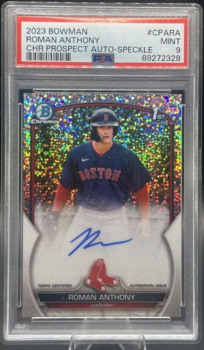 Roman Anthony [Speckle] #CPA-RA 2023 Bowman Chrome Prospect Autographs card