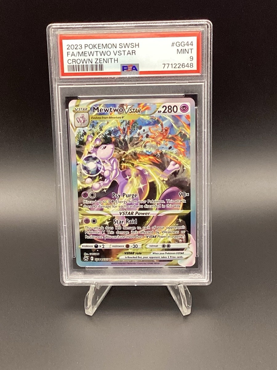Mewtwo VSTAR GG44/GG70 Crown Zenith: Galarian Gallery Holo PSA 9
