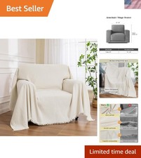 Oversized Chair Cover Washable Armchair Sofa Cover for Dog, Couch Protector f...