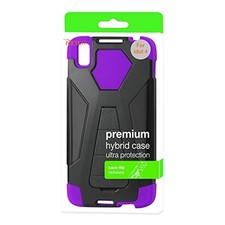 Reiko SLCPC12-ALCIDOL4PPBK Cell Phone Case for Alcatel Idol 4 Purple Black