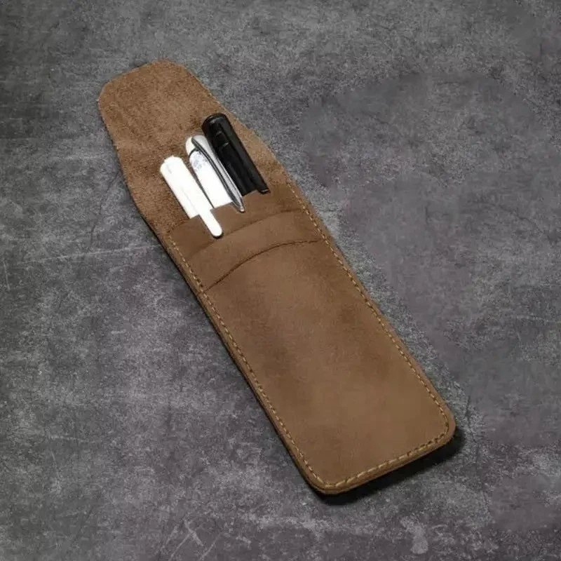 Daimay 2PCS Leather Pen Case Holder Handmade Fountain