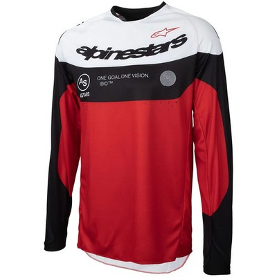 Alpinestars MX Jersey Pro-Dura Schwarz/Bright Rot/Weiß