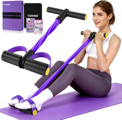 Pedal Resistance Band with Handle， Foot Pedal Resistance Band for Women，Multifun