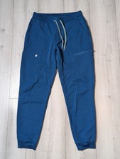 Fabletics Womens High-Rise On-Call Jogger Pants Cargo Scrubs Medical Blue Medium