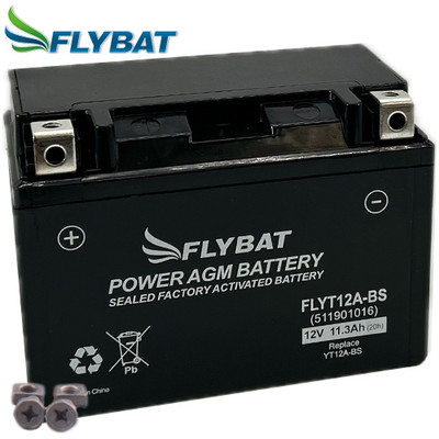 Batterie für SYM Joymax 300 Z ABS 2020 FlyBat YT12A-BS AGM geschlossen