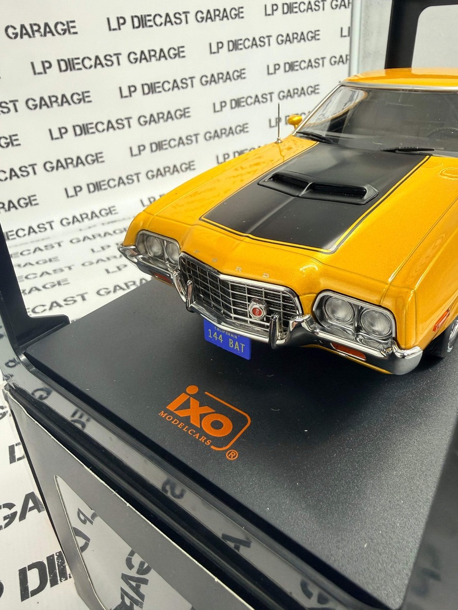 IXO Models 1972 Ford Gran Torino Sport Orange Metallic 1:18