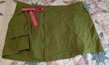 NWT Fabletics Short Wrap Skirt Women's Size XXL Stretch Olive Green Orig $69.95
