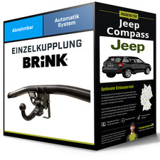 Abnehmbare Anhängerkupplung für JEEP Compass 05.2011-07.2017 Typ MK49 Brink NEU