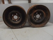 Two Vintage Steel Ford Wheel Rim 15x6 5x5 Lug Pattern Wheels Rims See Details Two Vintage Steel Ford Wheel Rim 15x6 5x5 Lug Pattern Wheels Rims See Details