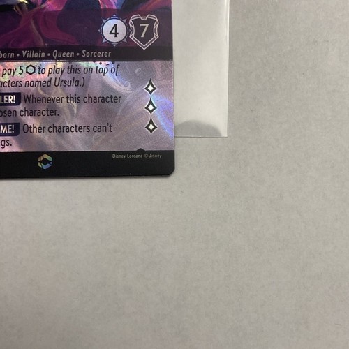 Ursula - Sea Witch Queen (Enchanted) ( Lorcana ) -Near Mint Holofoil 208/204 - Picture 4 of 11
