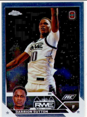 2024 Topps Chrome Overtime Elite Basketball Darrion Sutton No. 57 RWE