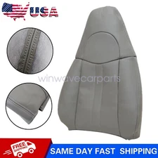 Driver Top Replacement Leather Seat Cover Gray Fits 2010 2011 Chevy Express Van