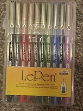 Marvy Uchida LePen Fine Line Marker Set, Set of 10