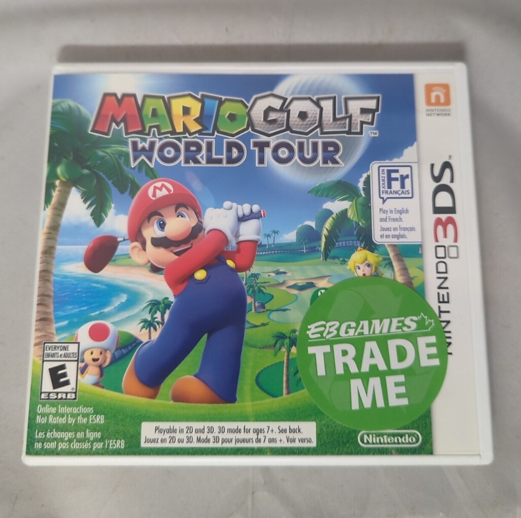 Mario Golf: World Tour (Nintendo 3DS, 2014) Free Shipping