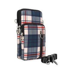 DOB SECHS Crossbody Wallet, Checkered Cell Phone Purse, Shoulder Strap Wallet...