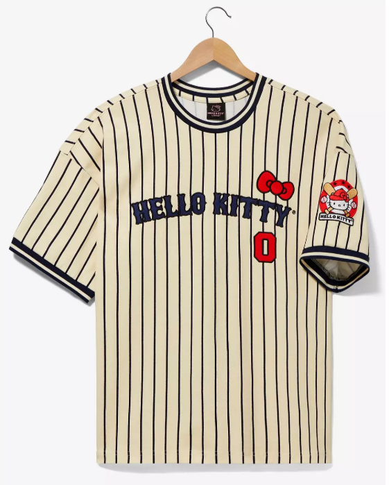 NWT! XL Hello Kitty Baseball Jersey Shirt x- large Womens bag