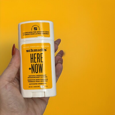 Schmidt's HERE+NOW Natural Deodorant Activated Charcoal Sensitive Skin
