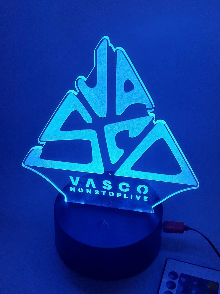 Lampada led Vasco Rossi  NON STOP LIVE  IL BLASCO FANS usb+telecomando - Immagine 2 di 4