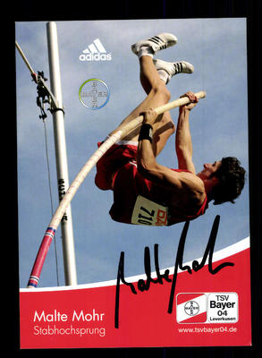 Malte Mohr  Autogrammkarte Original Signiert Leichtathletik + A 164772