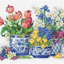 Blooming Blossoms Cross Stitch Kit - B2386 Spring Flowers