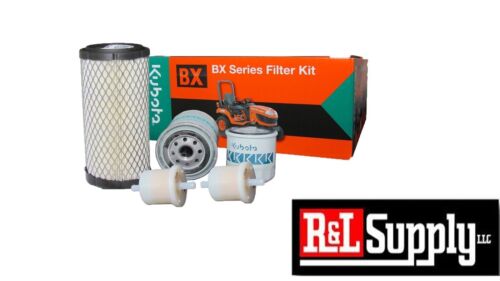 KUBOTA OEM BX FILTER MAINTENANCE KIT BX24 BX25 BX2230 BX2350 BX2360 BX2370 - Picture 1 of 2