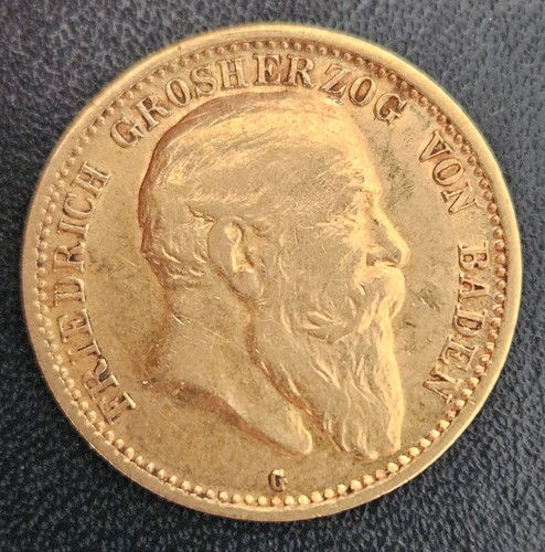 10 marcos Baden Friedrich I 1904 G Jaeger 190 Imperio oro o oro Goud