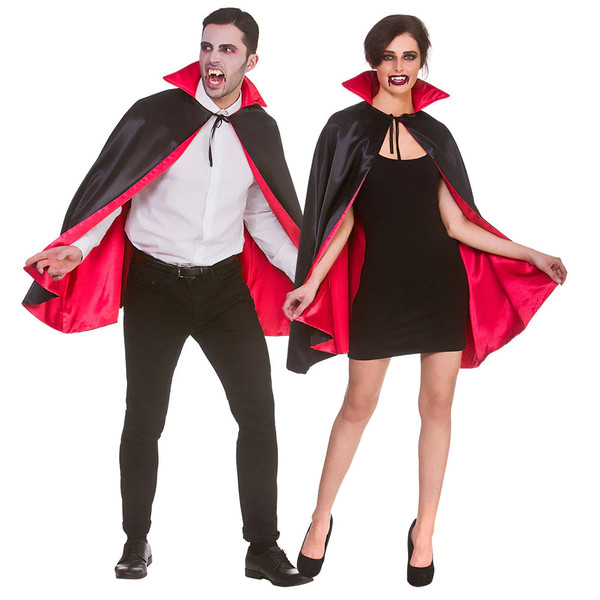 Vampir Umhang Erwachsene Halloween Deluxe 80Cm Dracula KostüM ZubehöR-image