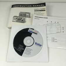 Original Vivitar ViviCam 5100 Instruction Manual and CD