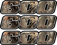 Camo 600 Decals Stickers 4x4 Grizzly Graphics Sticker Snowmobile Quad ATV skidoo
