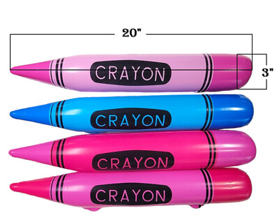 6 Pièces Ballons De Crayon Gonflable,70cm Crayons Gonflables